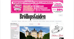 Desktop Screenshot of brollopsguiden.se